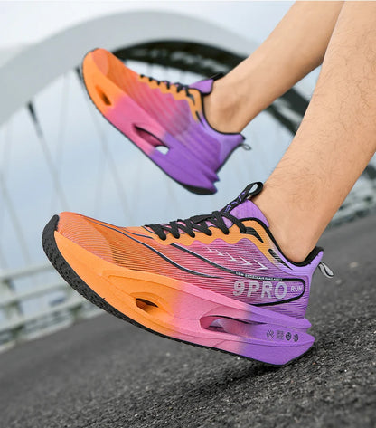 Cushioning Running Shoes 9PRO for Men Carbon Board Sneakers Outdoor Training Sports Lightweight Breathable Shoes Women's 2025.