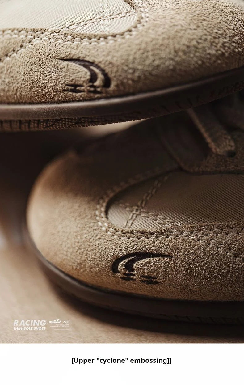 Maden Unisex Summer Vintage Patchwork Racing Shoes Breathable German Trainers Sneakers Thin Sole Casual Lace-Up Sporty Shoes.