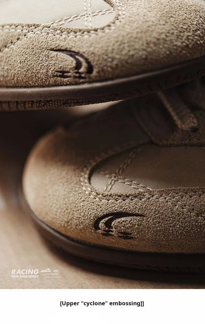 Maden Unisex Summer Vintage Patchwork Racing Shoes Breathable German Trainers Sneakers Thin Sole Casual Lace-Up Sporty Shoes.