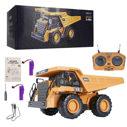 RC Excavator 1:20 Remote Control Truck 2.4G RC Crawler Engineering Vehicle Truck Radio Control Children's Day Christmas Gifts