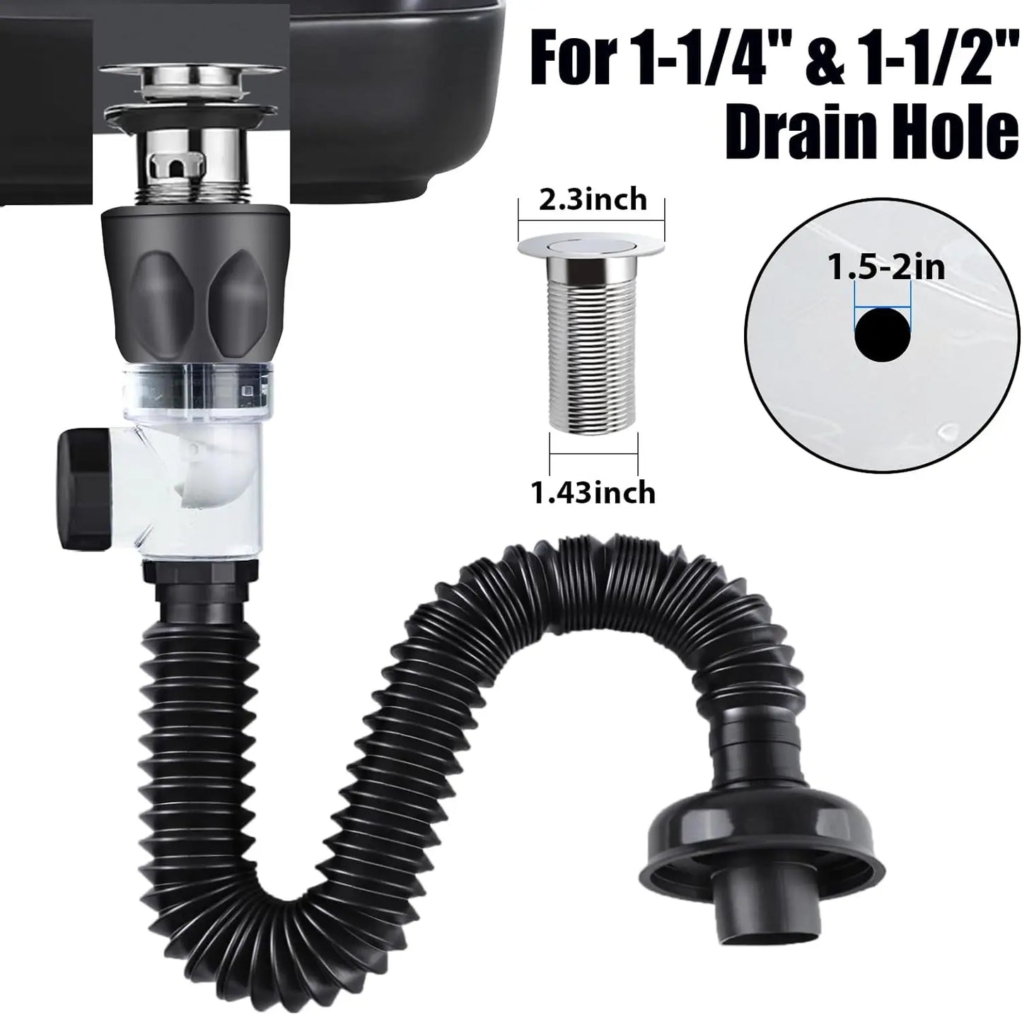 1Pc Küche Waschbecken Abflussrohr Flexible Dehnbare Deodorant Sieb Pipeline Badezimmer Waschbecken Anti Verstopfung Zubehör