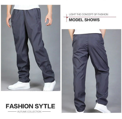 Men's Pants Sweatpant Quick Dry Breathable Pants Spring Sports Trouser Elastic Waist Straight Wide Joggers Running Tracksuit Men.