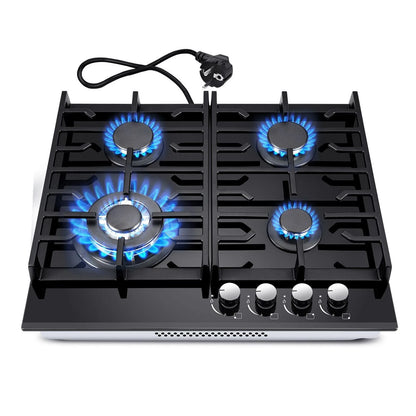 TopStrong 4-burner glass ceramic built-in stove natural gas Propanga gas hob EUGCT-B04.