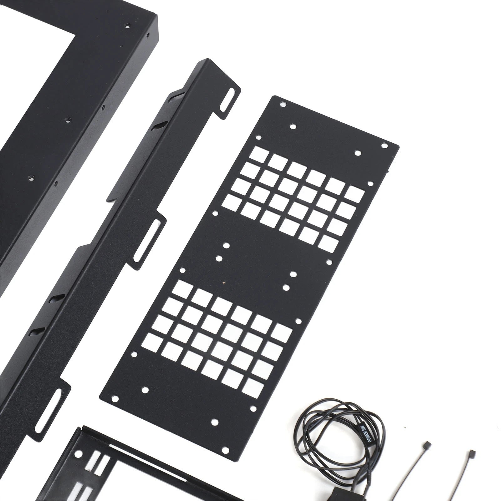 Computer Open Case Bracket Powerful Cooling Heat Dissipation Steel Plate DIY Computer Motherboard Case Rack for ATX M ATX ITX.