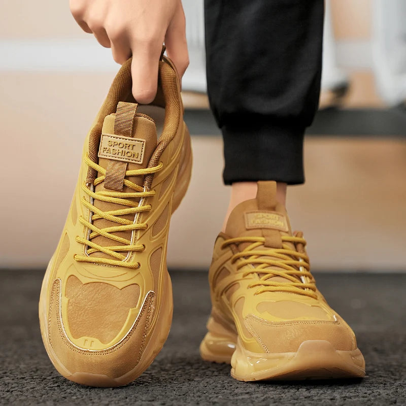 YRZL Herren-Turnschuhe, lässig, Sport, atmungsaktiv, Laufschuhe, bequemes Gehen, leichter Mesh-Schuh, Outdoor, rutschfest, Tennis-Mann