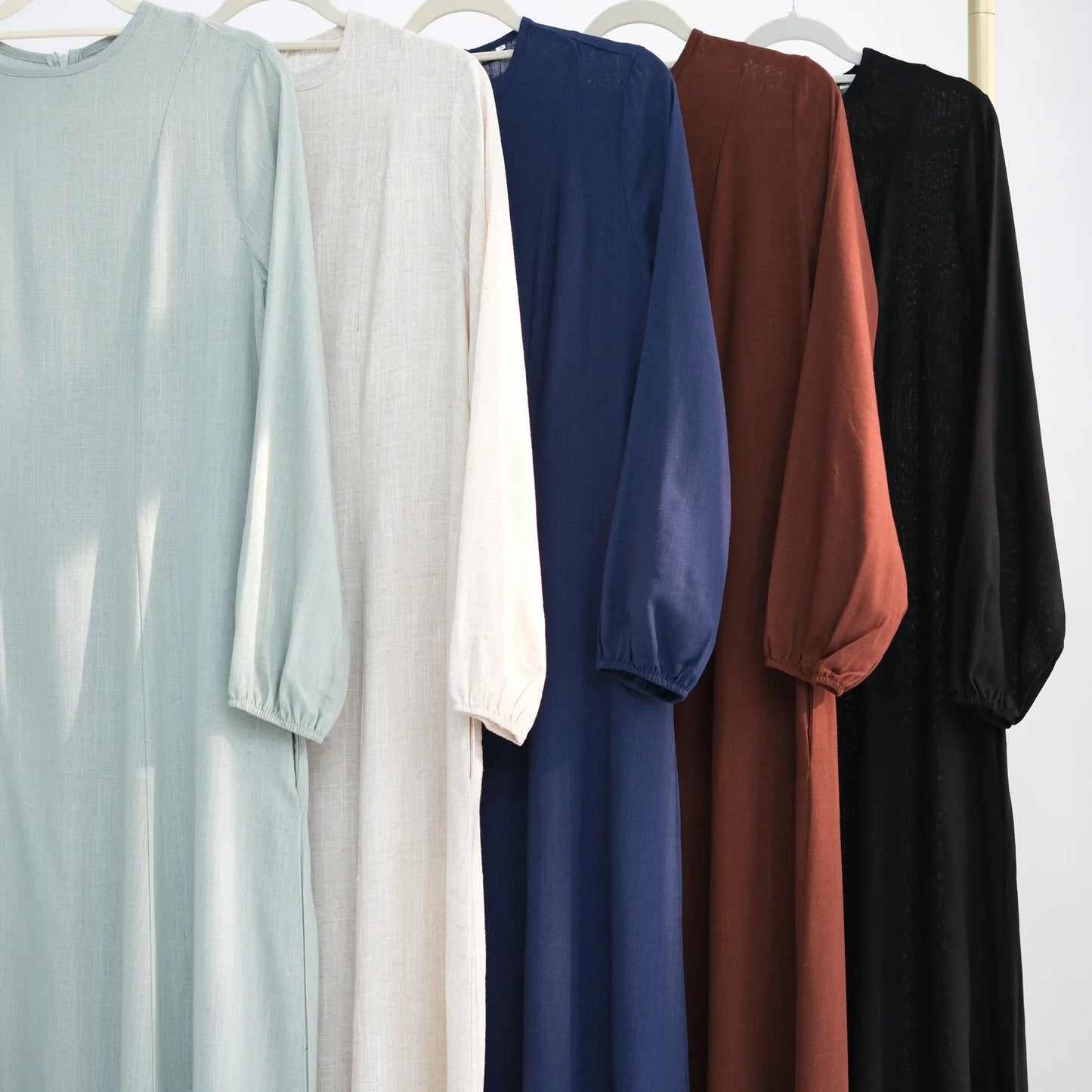 Muslimische Abaya Frauen Kleider Solide Schlank Jalabiya Eid 2025, Ramadan Marokko Islam Vestidos Largos Arabische Lange Robe Dubai Abayas Kaftan