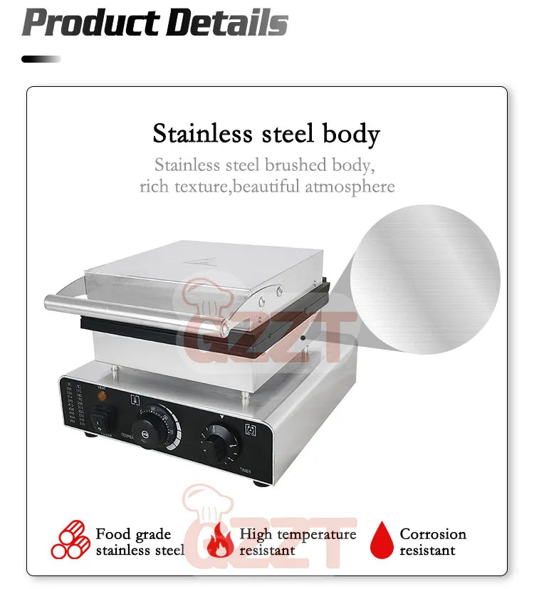 GZZT 1750W Electric Waffle Pancake Maker Waffle Stick Machine Lolly Waffle Maker Christmas Tree Shape Waffle Maker 110V 220V.