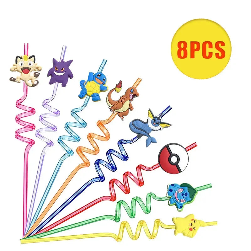 Pokemon Thema Geburtstag Party Dekoration Lieferungen Cartoon Pokemon Gehen Geschirr Tassen Teller Pikachu Ballon Für Baby Dusche Gefälligkeiten