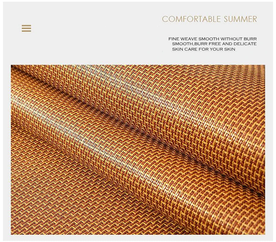 WASART Summer bamboo rattan mattress adult baby cool sleeping mat kit 90/150 single double bed foldable sheet bed protection pad.