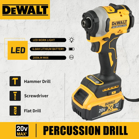 DeWalt DCF850 Bürstenloser 20-V-Lithium-Ionen-Schraubendreher, Bohrer und Auto-Reparatur-Elektrowerkzeug