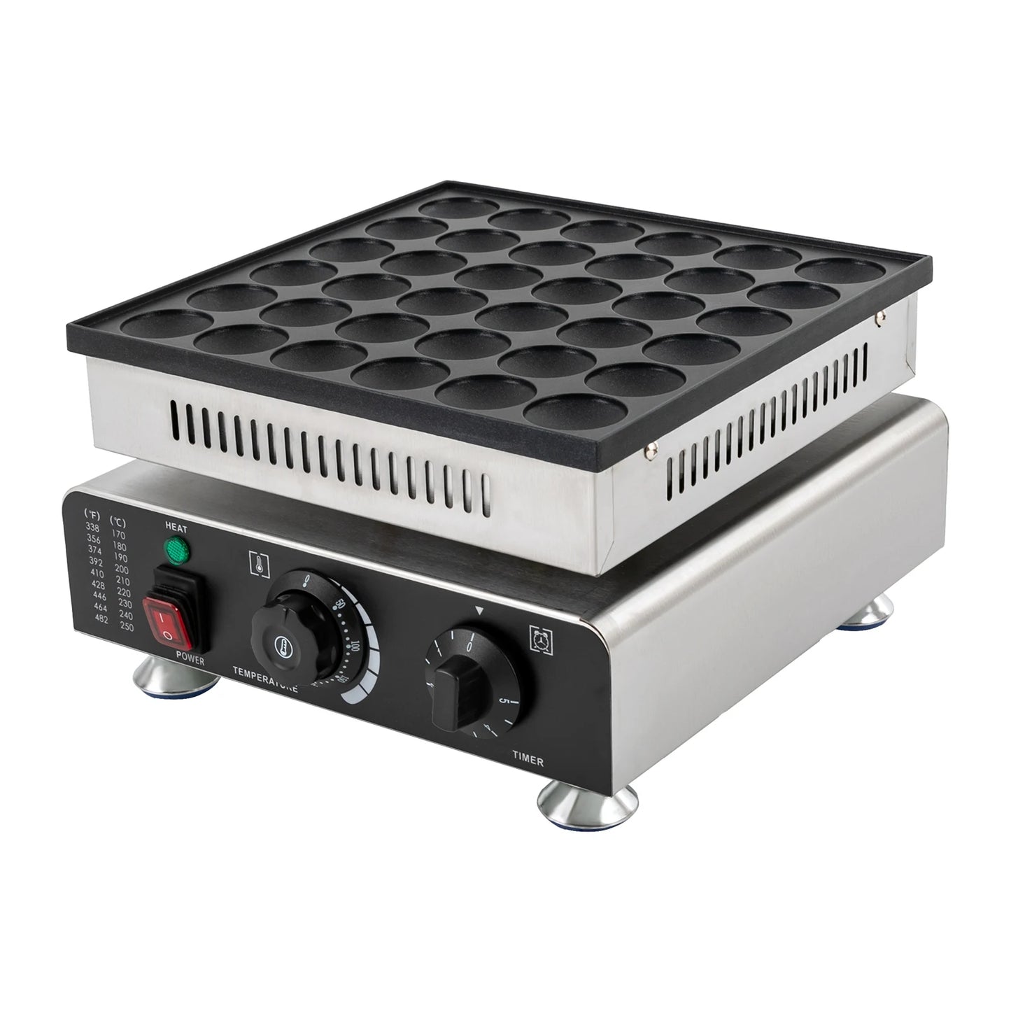 36-Hole Pancake Machine Non-stick 220V Electric Waffle Machine Mini Pancake Machine with Non-Stick Coating XM-2111.