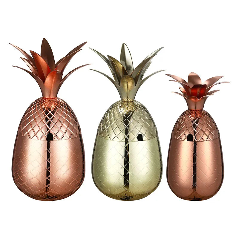 Pineapple Tumbler / Mug Moscow Mule Mug Available in 3 color (Silver,Copper,Gold)- Cocktail Drinking Cups Mugs Bar Tool.