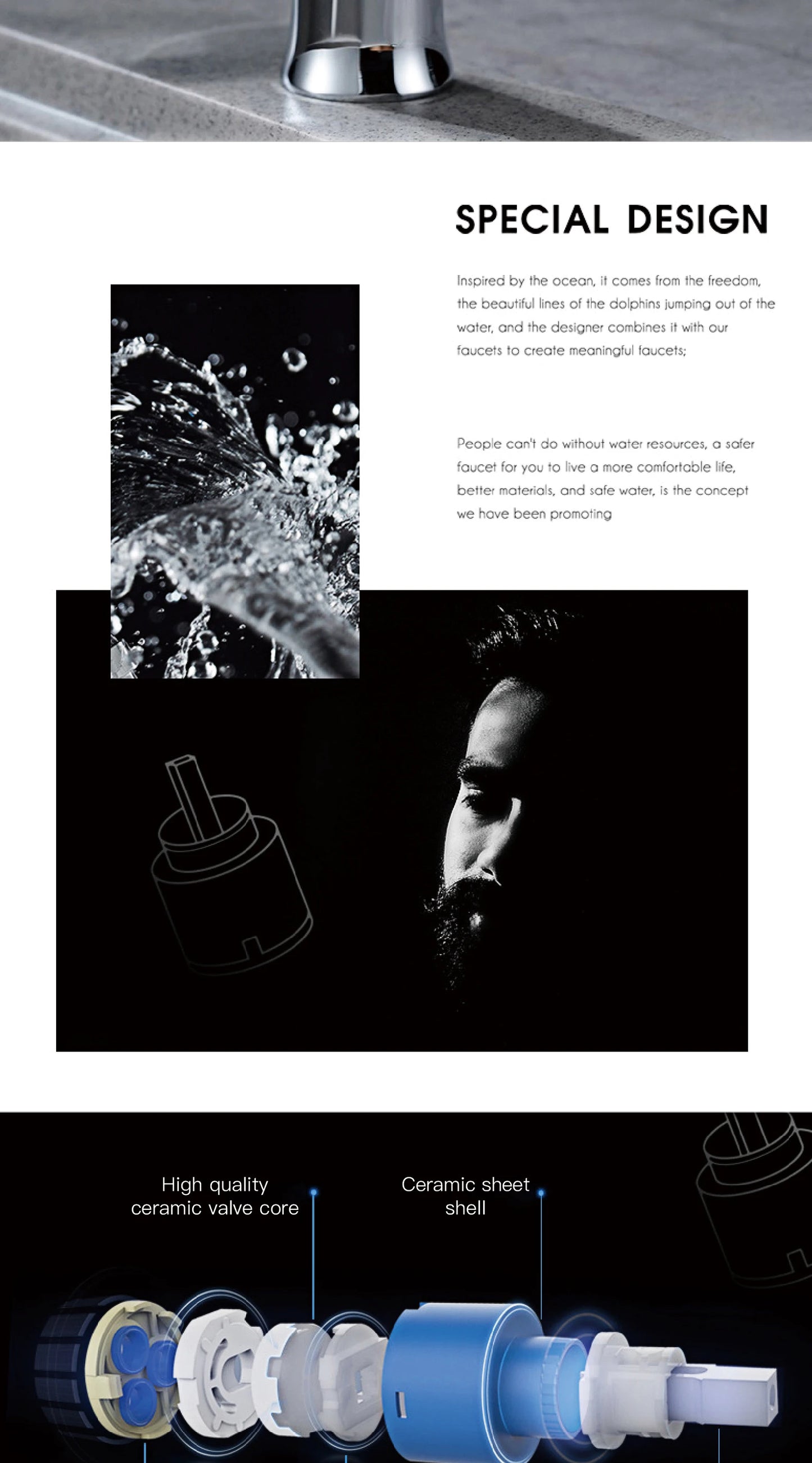 Modern Chrome Brass Pull Out Kitchen Faucet 2 Spray Modes Ceramic Valve Hot/Cold Water High Arc 360 Swivel Sink Mixer Tap