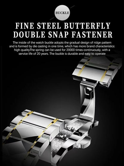 BINBONDB5552 30M Waterproof Luminous New Luxury Brand Quartz Womens Watches  Date Wristwatch Fashion Business Womens Watches.