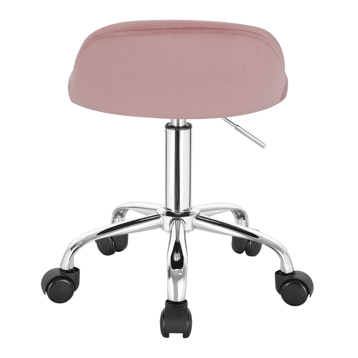 WOLTU Drehbarer Bürostuhl mit Rollen, höhenverstellbarer Computerstuhl mit niedriger Rückenlehne, Arbeitsrolle, Rocker-Schminkhocker