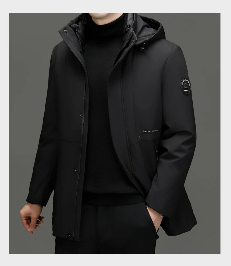 Top Grade Brand Casual Fashion Designer Warm Parka Coat Mens 2025 Newest Winter Jacket Quilted Windbreaker  Mens Clothes