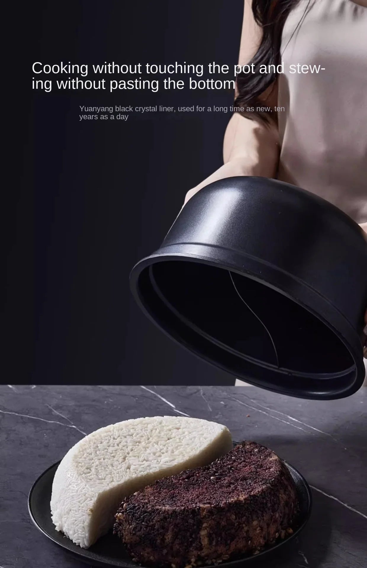 220V Home Electric Pressure Cooker 2 Flavor Multifunctional Rice Cooker Non-stick Multi Cooker & 2 Flavor Inner and Steamer.