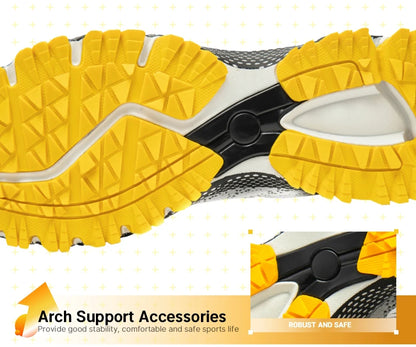 Baasploa Men Running Shoes Lightweight Sport Shoes for Men Mesh Breathable Casual Sneakers Non-Slip Outdoor New Arrival.