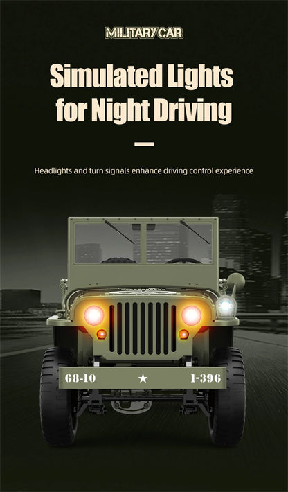 JJRC C8815 RTR 1/10 2.4G 4WD RC Car Off-Road Climbing LED Light Optional Winch Canopy Metal Frame Rock Crawler Vehicles Models.