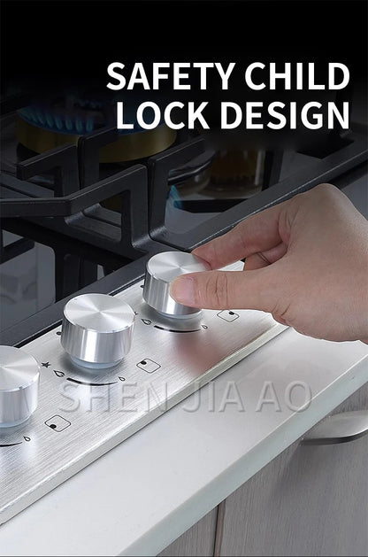 JYZ/T-733-PCB Gas Stove Three Eyes Stove Household Desk Embedded Dual-use Double Stove Natural Gas Liquefied Gas Stove.