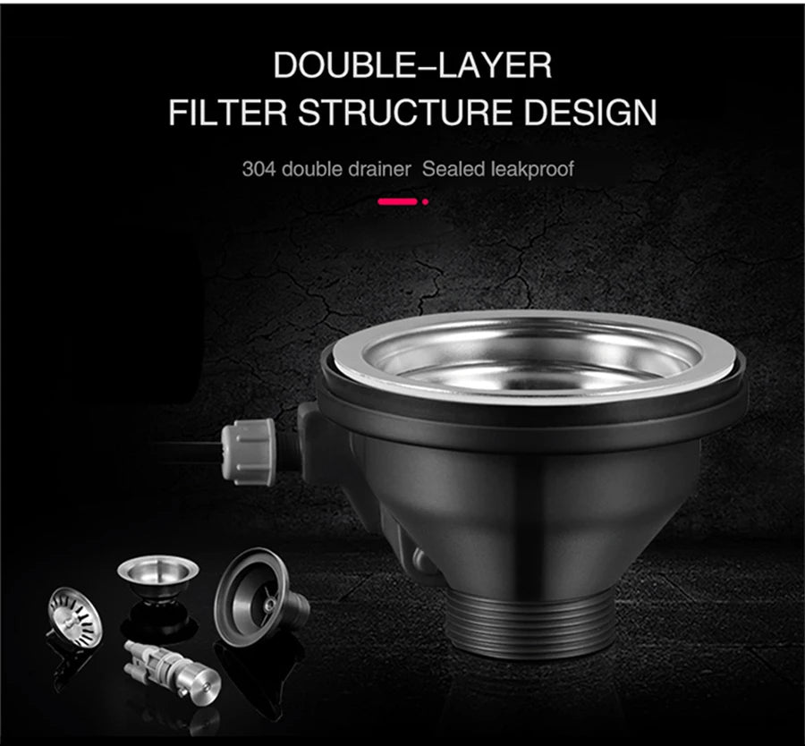 ASRAS Nanometer Smart Purifying Kitchen Sink Large Size Handmade Step Sink Smart Purifying Kitchen Island Sinks