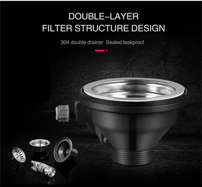 ASRAS Nanometer Smart Purifying Kitchen Sink Large Size Handmade Step Sink Smart Purifying Kitchen Island Sinks