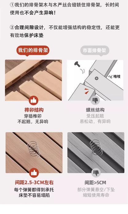 Design Modisches Bett Weißes Licht Luxus Chinesische Prinzessin Ästhetik Minimalistisches Bett Bequeme japanische Muebles-Möbel