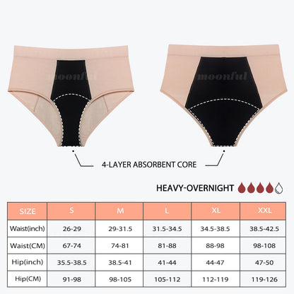 3PCS/Lot Menstrual Panties Woman Very Abundant Flow Menstruation Underwear High Waist Leak Proof Period Panties for Girls Set.