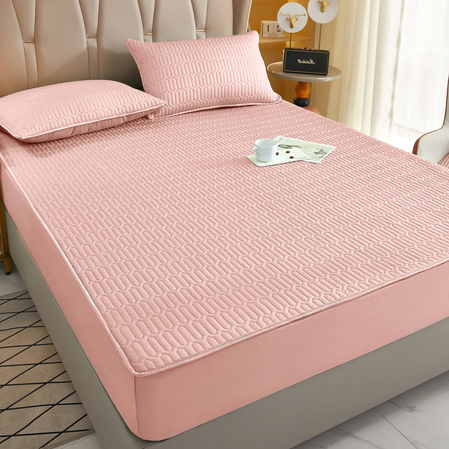 Waterproof Thicken bed Cover Protector Skin-Friendly Queen King Double Fitted Sheet Mattress Cover Mat 150x200 180x200 160x200cm