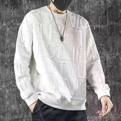 High Street Print Letter Plus Size Hoodies Sweatshirts Spring Autumn New Long Sleeve Casual Tops Fashion Lazy Style Men Clothing.