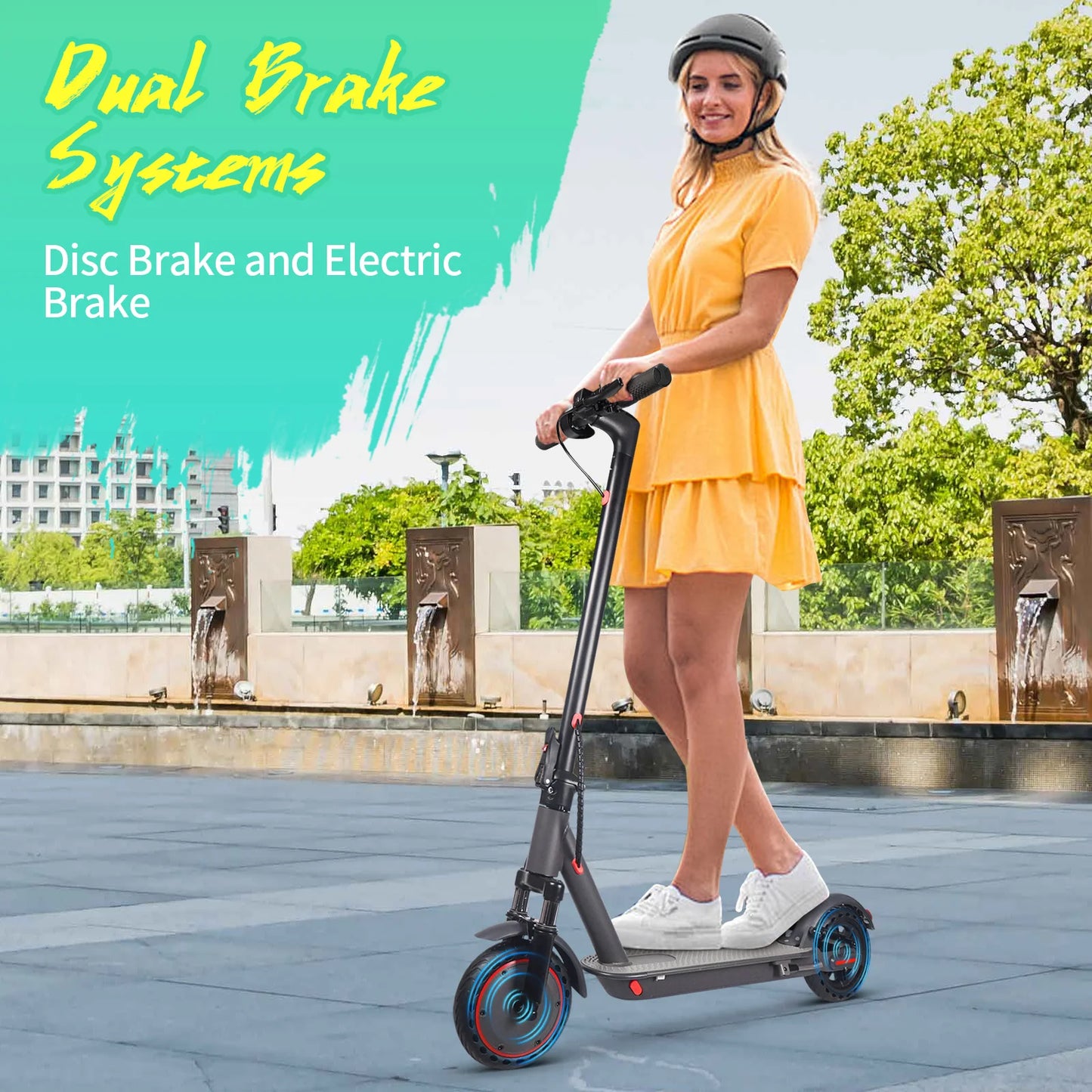 AOVOPRO HP07 Electric Scooter 600W Instantaneous Maximum Power 31KM/H 36V10.5Ah 35KM with Turn Signal Shock Absorption EScooter.