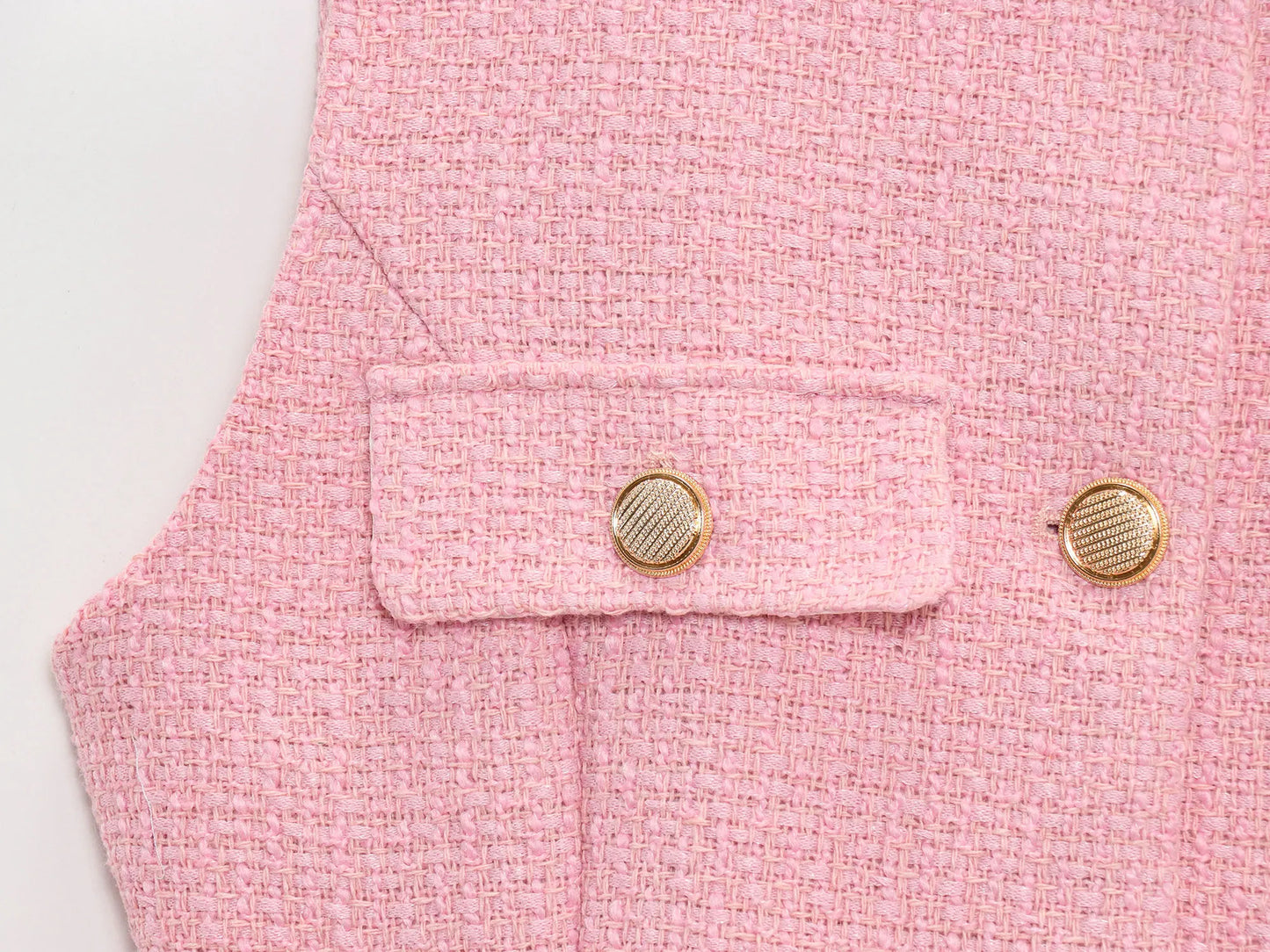 TRAFZA Frauen Elegante Solide Gürtel Westen Tops O Neck Metall Taste Ärmellose Weste Büro Dame Oberbekleidung Casual Blazer Tops.