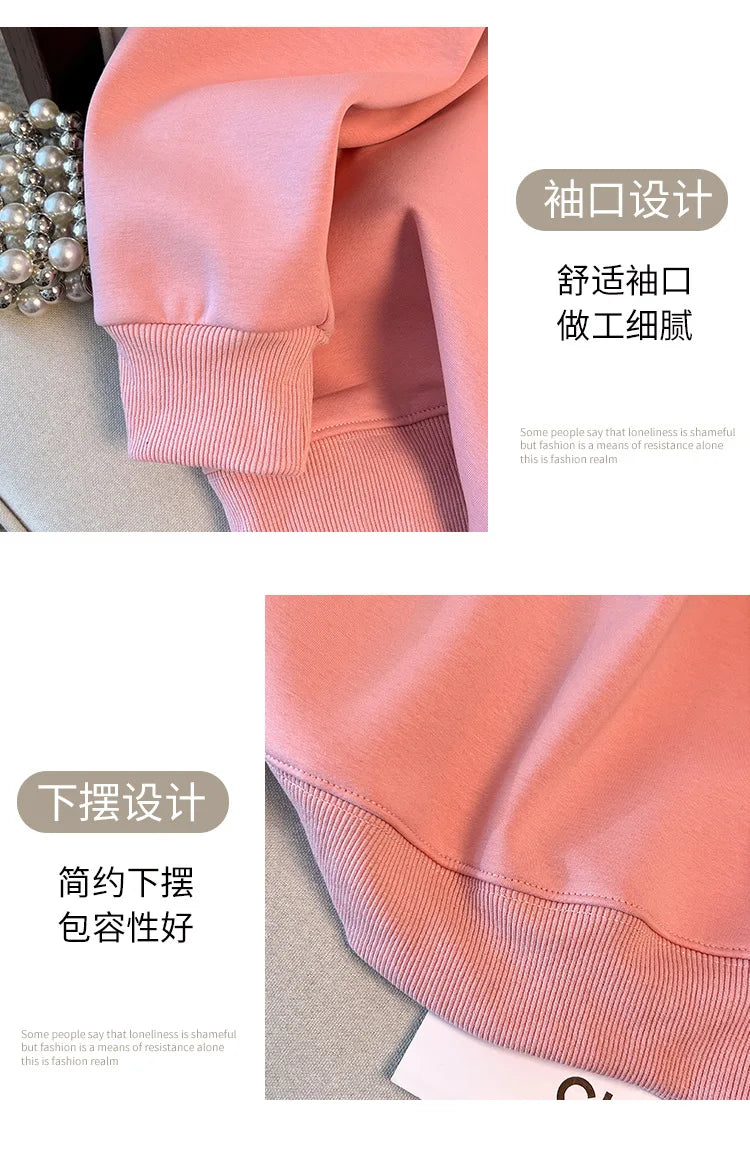 170kg plus size Damen büste Herbst Winter lose Rundhals ausschnitt Bär Sweatshirt Langarm lässig Top 6xl 7xl 8xl 9xl 10xl 11xl.