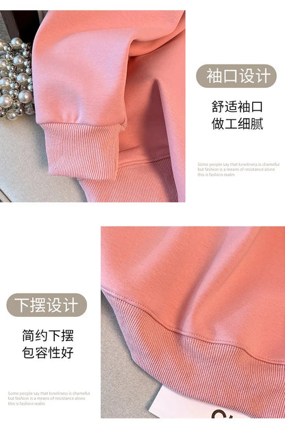 170kg plus size Damen büste Herbst Winter lose Rundhals ausschnitt Bär Sweatshirt Langarm lässig Top 6xl 7xl 8xl 9xl 10xl 11xl.