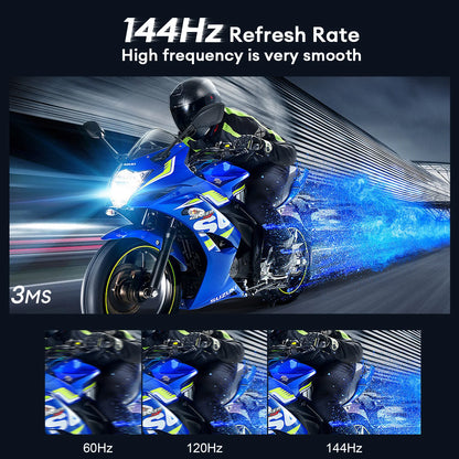 ZEUSLAP 16" 2.5K 144hz Portable Monitor 2560*1600 16:10 100%sRGB 500Cd/m²  Travel Gaming Display for Laptop Switch ps4 ps5 Xbox.