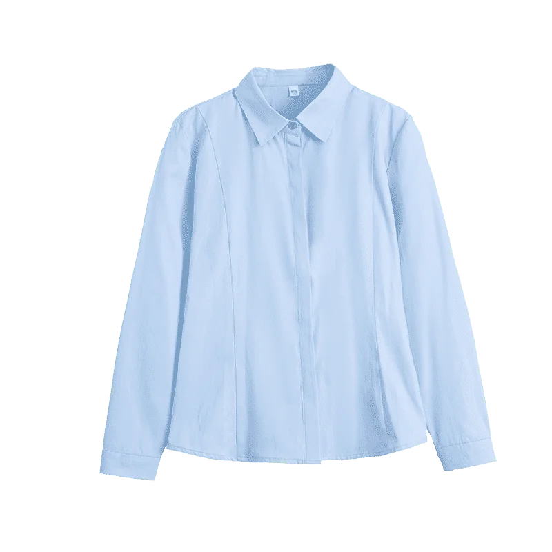 White Shirt Long-sleeved Slim Shirt Korean Style Professional Work Clothes Work Clothes