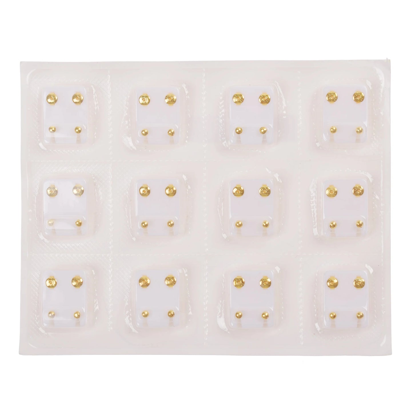 12Pairs Medical Earrings Piercing Tools Set Crystal Ear Stud Surgical Steel Stopper for Body Ear Piercing Gun Fashion Jewelry.