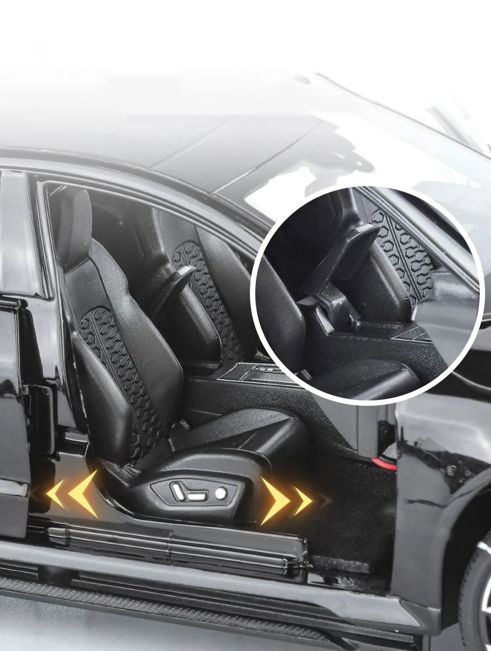 1:18 Key Remote Control Version AUDI RS7 Alloy Sports Car Model Diecast Metal Racing Vehicle Car Model Sound Light Kids Toy Gift.