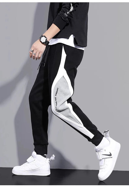 11 Print Men's Sweatpants Patchwork Jogging Pants Male Outfit Loose Trousers Straight Pants New Spring Autumn Fashion Clothes.