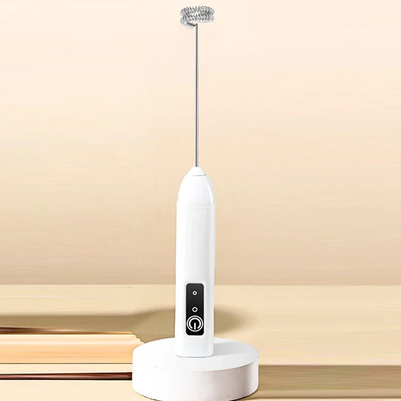 Xiaomi Cordless Electric Milk Frother Hand Mixer Whisk, USB 3 Speeds Handheld Milk Foamer for Coffee Cappuccino Mini Blender.