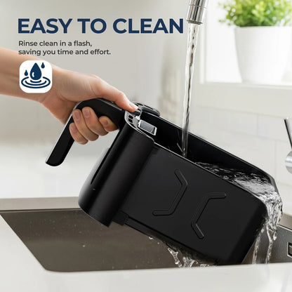 ROUNY Air Fryer 5L, Electric Hot Fryer Oven Oilless Cooker with Touch Control & Nonstick Basket & Visible Window, Family Size.