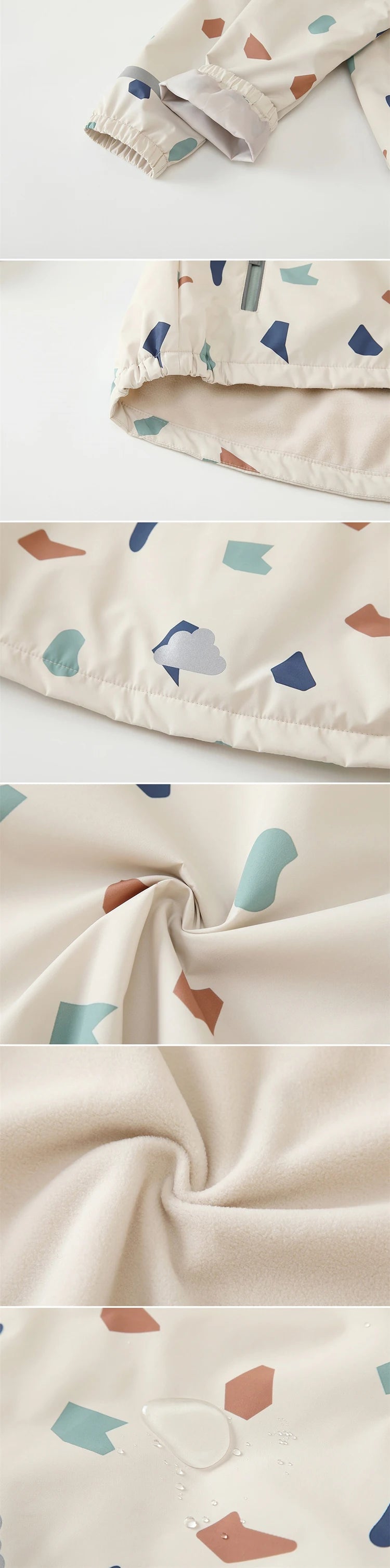 HONEYKING Children's Clothing Sets Raincoat Suit Baby Waterproof Overalls Pants Girls Jumpsuit For Kids Jacket And Trousers Set.