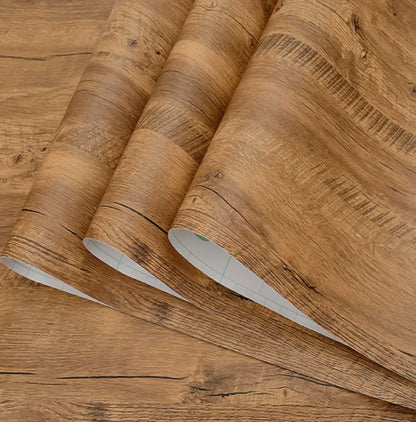 Holzmaserung DIY Aufkleber PVC selbstklebende wasserdichte Tapeten Renovierung Möbel Wandaufkleber Home Decor klebrige Papieraufkleber