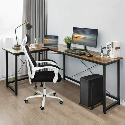 L-förmiger Schreibtisch Computer Ecke Schreibtisch Home Gaming Schreiben Studie Workstation Tisch