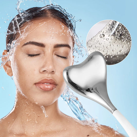 Facial Massage Cryo Spoon Facial Skin Care Ice Globes Stainless Steel Cooling Spa Globes Ice Globe Roller 2-in-1 for Face Eyes.