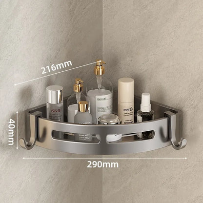 Dreieckiges Wandregal für Badezimmer oder Toilettenbereich. Rechteckiger zusätzlicher Balkon-Aufbewahrungsraum für kleine Badezimmer