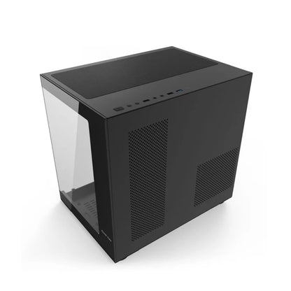 Power Train Seaview Dream MATX ITX Computer Case Panoramic Tempered Glass Side Transparency Without Pillars ATX Desktop Chassis.