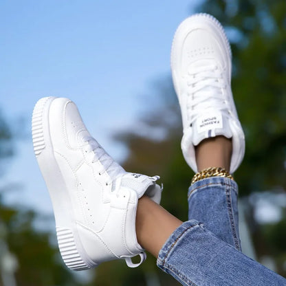 YRZL High Top Sneakers Unisex Waterproof Pu Leather Lightweight Sports Shoes Wear Resistant Tennis Shoes for Men Women