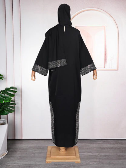 Abayas For Women Dubai Luxury 2025 African Muslim Fashion Dress Caftan Marocain Evening Party Dresses Boubou Robe Djellaba Femme.