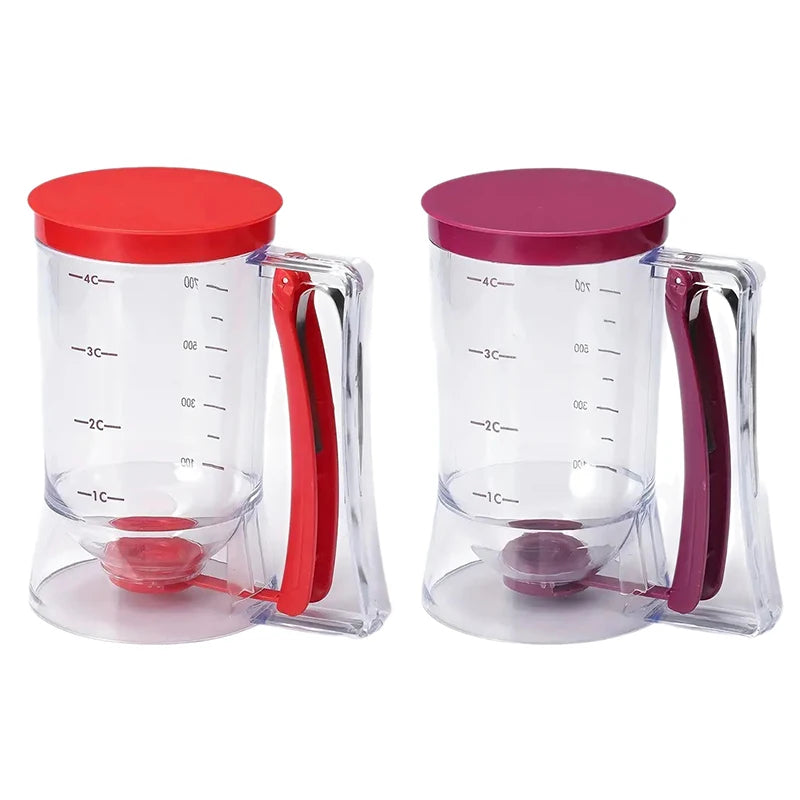 1 Pcs 900ml Batter Dispenser Hand-held Graduated Funnel Pastry Dough Dispensador For Pancake Cupcakes Cake.